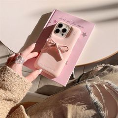 Urban Sophistication ピンク iphone16ケース 蝶ネクタイ iphone15proケース ins 人気 iphone14ケース iphone13ケース iphone12ケース 多機種対応