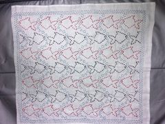 刺し子ふきん　完成品　金魚　38×35