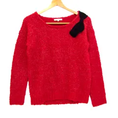 プロポーション ボディドレッシング ニット 長袖 トップス レディース FRサイズ レッド系 PROPORTION BODY DRESSING 【中古】