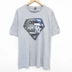 XL/古着 半袖 Tシャツ メンズ MLB ニューヨークヤンキース クルーネック グレー 霜降り メジャーリーグ ベースボール 野球 25aug02 中古