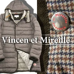 【新品】 Vincent et Mireille × ALLIED FEATHER + DOWN ／ ヴァンソンエミレイユ × アライドフェザーアンドダウン　軽量 キルティング ダウンコート 取り外し可能 フード付き フレンチワーク ｜ 秋冬