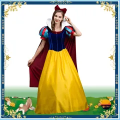 ハロウィン 衣装 ヨーロピアンスタイル 白雪姫 ワンピース シンデレラ アダルト コスチューム  HW601