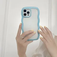 【在庫処分】UEEBAI iPhone 12/iPhone 12 Pro 6.1 inch 用 ケース 可愛い おしゃれケース アイフォンケース ウェーブ デザイン ケース カラフルケース クリア TPUカバー 波状エッジ ソフトシェル ケース ワイヤレス充電
