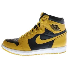 NIKE (ナイキ) AIR JORDAN1 RETRO HIGH OG POLLEN エアジョーダン 1 レトロ パラン ハイカットスニーカー イエロー US10/28cm 555088-701