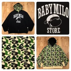 値下げ！A BATHING APE BABY MILOパーカー　リバーシブル迷彩 2025年最新】APE リバーシブル パーカーの人気アイテム - メルカリ