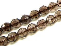 「1連 15cm」 スモーキークォーツ 64面カット 10mm パワーストーン バラ売り 天然石 パワーストーン 連売り ビーズ