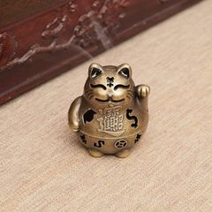 銅 細工 手把件旺財醒獅 茶道茶寵 招財 縁起物 装飾品 工芸品 - メルカリ