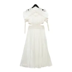 snidel スナイデル スイッチングデコルテオープンワンピース スカート レース レディース サイズ1 M相当 ホワイト トップス IL15439■