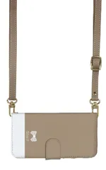 iPhone14plus ケース 手帳型 アイフォン14 プラス スマホケース スマホショルダー レザー ストラップ リボン りぼん かわいい おしゃれ  調節可能 130cm  カラー02