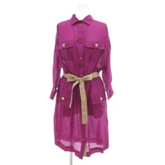 【美品】ドルチェ&ガッバーナ ワンピース 花柄 紫 シャーリング イタリア製 美品】ドルチェ&ガッバーナ ワンピース 花柄 紫 シャーリング