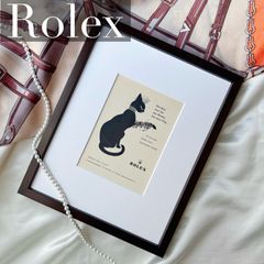 入手困難！1959 広告＞Rolex ロレックス Black Cat ポスター