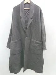 ◇ ⊇ ユナイテッドトーキョー 男女兼用 長袖 チェスターコート　ウール サイズF ブラウン系 レディース　メンズ E  【1507160024352】