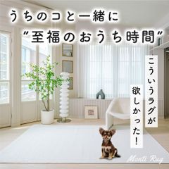 【SALE】店舗保管品 Monti Rug 200×280cm ミックスカラー 洗濯可能 高性能の滑り止め付 オールシーズンOK アイボリー 韓国インテイリア