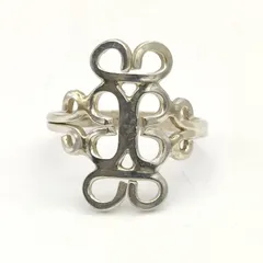 【美品】メキシカンジュエリー　ヴィンテージ　デザインリング　SILVER　シルバー925　10号