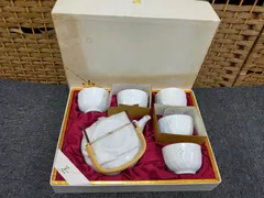 E16-20250109-001 特選　有田焼 ホタル唐草　コーヒー　カップ&ソーサー　陶器　５客　和食器