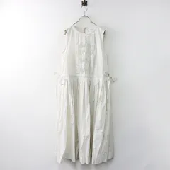 美品 定価5.2万 2025SS ジェーンマープル Jane Marple コールドマーセライズドクロス ノースリーブドレス M∥アイボリー【2400014568837】のサムネイル