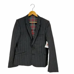 N NUMBER  ナイトクローラー期 エミリー期 05SS 裏地シルクチェック ストライプテーラードジャケット メンズ JPN：3 のサムネイル