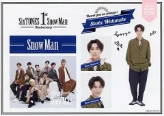 【中古】シール・ステッカー 渡辺翔太(Snow Man) ステッカーセット 「SixTONES Snow Man 1st Anniversary」