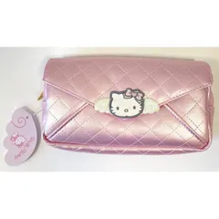 【新品】キティ ポーチ ペンポーチ メイクポーチ 筆箱 小物入れ ペンケース 文房具 文具 学生 社会人 かわいい ピンク