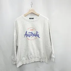 ◇ ⊇ 8PLAN 英字ロゴ 長袖 トレーナー サイズ表記なし オフホワイト レディース E  【1502060028486】