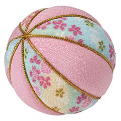 ちりめん花玉8cm ピンク/ハナガラ デコレーション資材 Φ8cm 東京堂 ZE000013-002