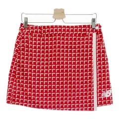 サイズ：1 NEW BALANCE GOLF ニューバランス  スカート 総柄 レッド系 [240101304133]# ゴルフウェア レディース ストスト
