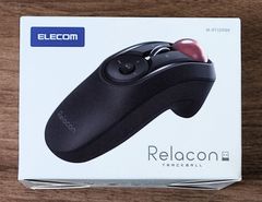 訳あり品 エレコム マウス M-RT1DRBK ワイヤレス (レシーバー付属) トラックボール ハンディタイプ Relacon メディアコントロールボタン搭載 静音 ブラック ほぼ未使用品