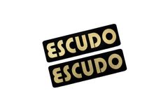 EEE-5-3 ESCUDO 黒金 アクリル2層 ステッカー スズキ エスクード YE21S TA01 TD54W YD21S TDA4W 2.0 TD01W カスタム 前期 後期 2枚1セット