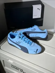 【新品・未使用】 PUMA プー・マスピー・ドキ・ストスキー・カーSPEEDCAT OG ブルー