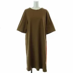 エヴェックス バイ クリツィア EVEX by KRIZIA ワンピース ロング ミモレ スリット 半袖 46 2L 茶 ブラウン /KLのサムネイル