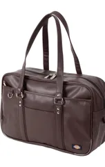 【人気商品】高校生 通学用 スクールバッグ (茶色) 合皮 Dickies ディッキーズ