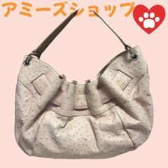 FURLA フルラ オーストリッチ 型押しレザー ハンド バッグ F5254