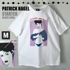 80sグラフィック★パトリック･ナゲル/PATRICK NAGEL★スターター/STARTER ブラックレーベル/BLACK LABEL★Tシャツ★メンズM　2404A114