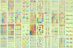 【中古】食玩 ステッカー・シール 全20種セット 「サンリオキャラクターズ めにぷちシール」