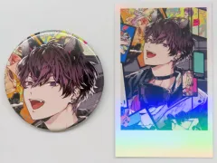 【中古】グッズセット 佐伯イッテツ 缶バッジ＆チェキ風カード 「バーチャルYouTuber にじさんじ 佐伯イッテツ 誕生日2024」