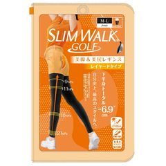 スリムウォーク ゴルフ 美脚＆美尻レギンス ブラック 下半身トータル-6.9cm ピップ for GOLF 圧着/タイツ/レギンス/スパッツ/ストッキング