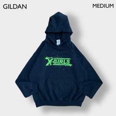 GILDAN パーカー プルオーバー スウェット X-GIRLS ロゴ プリント