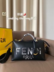 FENDI 2 Way Bag ストライプデザイン ハンドバッグ 中型 - メルカリ