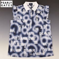 【タグ付新品】PEARLY GATES フリル ロゴグラデーション柄ポロシャツ BALLくんロゴ総柄プリント半袖モックネックカットソー | PEARLY
