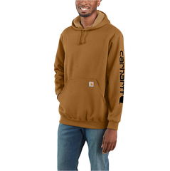 ★新品未使用★【Carhartt】K288 Loose Fit Midweight Logo Sleeve Graphic Sweatshirt フード付き プルパーカー PK
