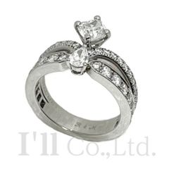 CHAUMET　ショーメ　ジョセフィーヌ　エクラ　フローラル　リング　J3MG00　クッションカットダイヤモンド0.50ct　ダイヤモンド　♯45　ブランドジュエリー　アクセサリー　指輪　5号　プラチナ【中古】【75412】
