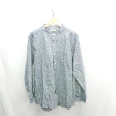 ◇ ⊂ BARCEDOS バルセドス バンドカラー 長袖 シャツ サイズLL ブルー系 メンズ E  【1501230008006】のサムネイル