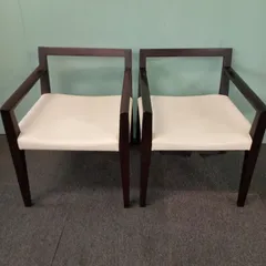 ◯ アームチェア ダイニングチェア 2脚セット 椅子 チェア B