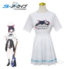 ブルーアーカイブ Blue Archive 栗村アイリ シュガーラッシュ Tシャツ スカート バンド かわいい コスプレ衣装 cosplay 制服 イベント