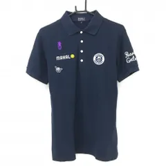 パーリーゲイツ 半袖ポロシャツ ネイビー スマイル ニコちゃん メンズ 5(L) ゴルフウェア PEARLY GATES