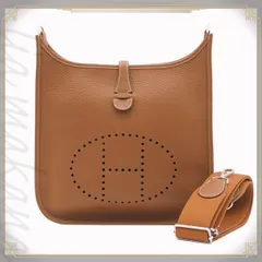 【N 新品/未使用品】HERMES エルメス エヴリン3 29 PM エブリン トリヨンクレマンス ゴールド ブラウン バッグ ショルダーバッグ クロスボディバッグ 斜め掛け 肩掛け シルバー金具 K刻印 2025年製造