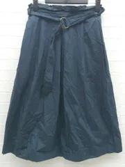 ◇ ◎ BEAUTY&YOUTH UNITED ARROWS 膝下丈 フレア スカート サイズ ネイビー レディース  【1002800875238】