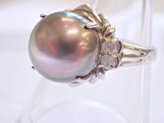 ◎PT900 パール メレダイヤ リング