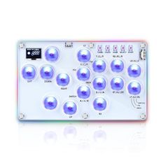 ITEFDTUTNE レバーレス アケコン 超薄 2024発売アップグレード版 アーケードコントローラー PC・PS4・PS3・Switch Steam Deckなど対応 RGB LEDライト ホットスワップ 連射機能 格闘ゲーム向け 日本語説明書付き A 0