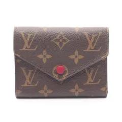 ルイ・ヴィトン LOUIS VUITTON 三つ折り財布 ポルトフォイユ ヴィクトリーヌ M41938 フューシャ レザー ポルトフォイユ・ヴィクトリーヌ レディース Used B